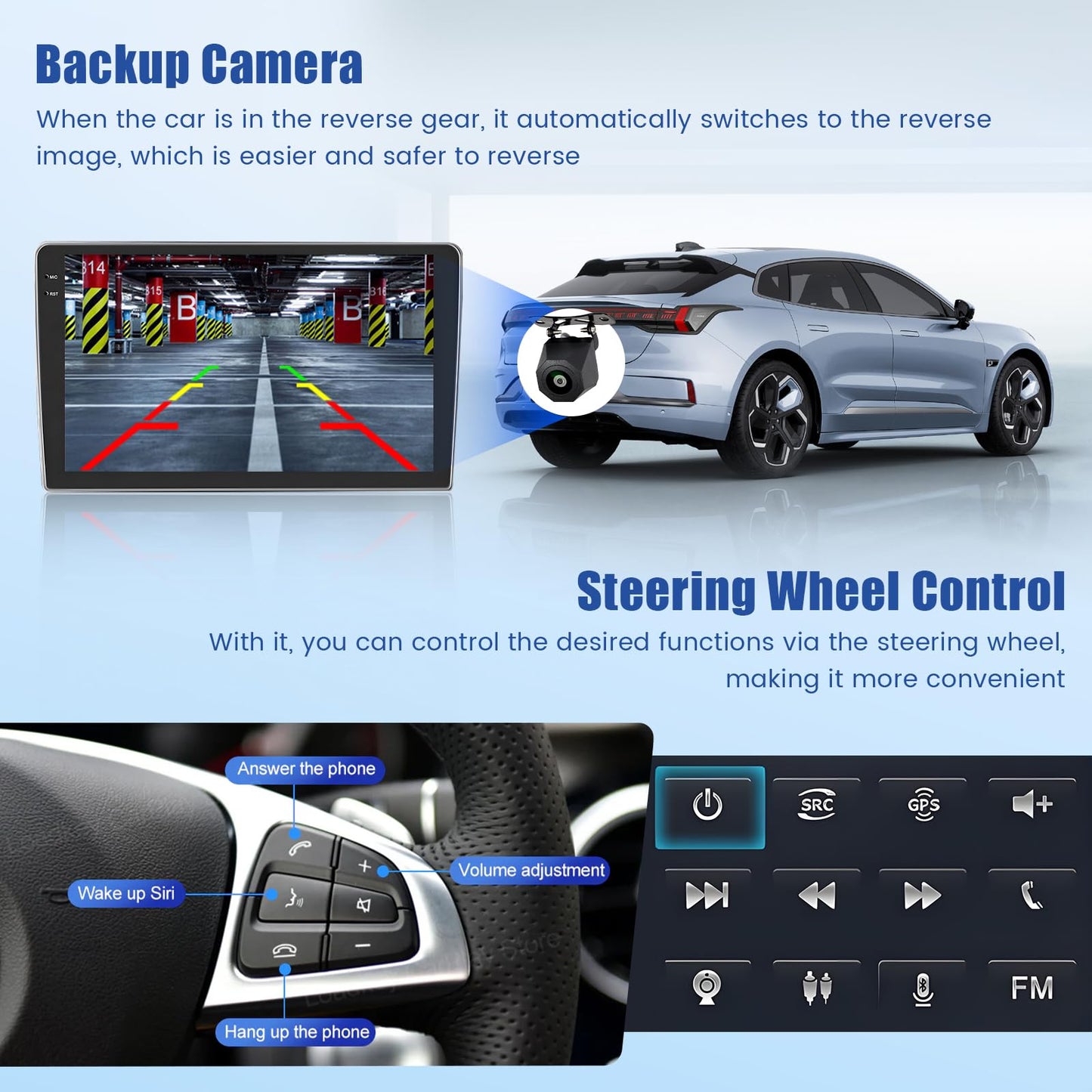 5Ghz WiFi 4G+64G Android 15 Radio for Jeep Patriot Compass 2007-2009 Car Stereo with Wireless Carplay Android Auto,5.0 Bluetooth,Build-in EQ,10inch IPS Touchscreen,GPS,FM/RDS Backup Camera MIC