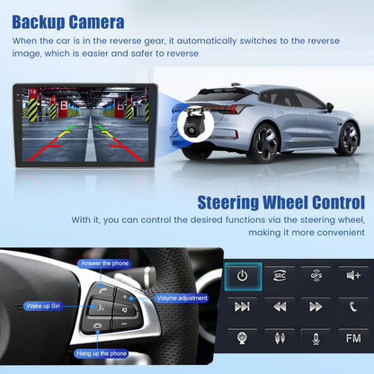 5Ghz WiFi 4G+64G Android 15 Radio for Jeep Patriot Compass 2007-2009 Car Stereo with Wireless Carplay Android Auto,5.0 Bluetooth,Build-in EQ,10inch IPS Touchscreen,GPS,FM/RDS Backup Camera MIC
