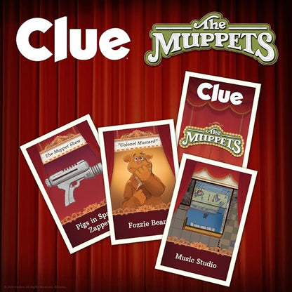 CLUE: The Muppets Classic Board Game Solve The Mystery in The Muppet Theater with Kermit Fozzie &amp More Discover Who Where and What Weapon was Used Officially Licensed The Muppets Merchandi