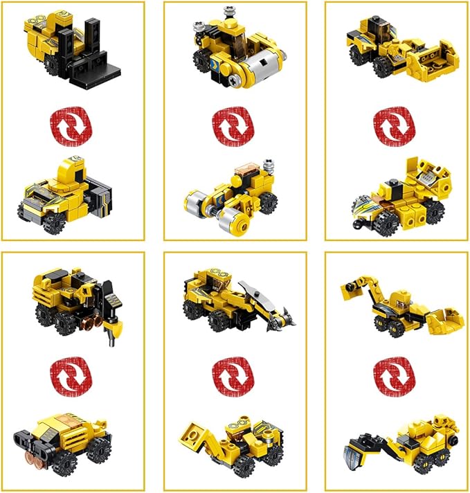 Robot Building Toys for 6 7 8 9 10 11 12 13 14 Years Old Kids | 25-in-1 Construction Blocks Sets for Robot or Trucks Christmas Birthday Gifts for Age 6-8 7-9 8-14 yrs Boys