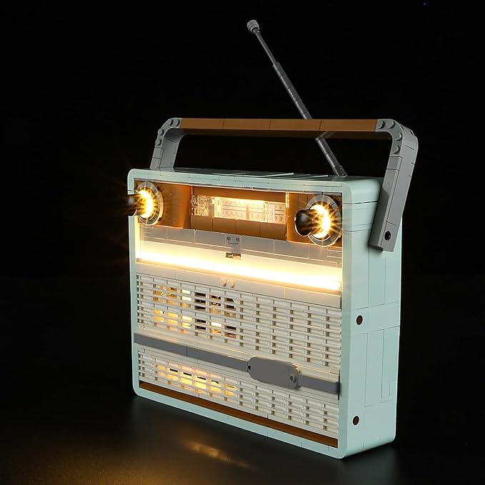 LED Light Kit for Lego 10334 Retro Radio Set Compatible with Lego 10334 Building Blocks Model(Not Include Blocks Set)