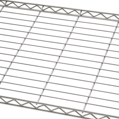 NEAT by TRINITY 5-Tier Adjustable Wire Shelving with Wheels, Wire Shelf Rack for Kitchen Organization, Garage Storage, 400 to 2000 Pound Capacity, NSF Certified, 36” x 18” x 72”, EcoStorage Chrome
