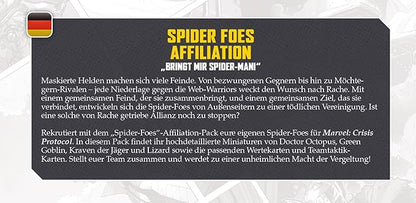 Marvel: Crisis Protocol Spider-Foes AFFILIATION PACK - Unleash Sinister Villains on the Tabletop! Superhero Strategy Game Ages 14+ 2 Players 90 Minute Playtime Made by Atomic Mass Games