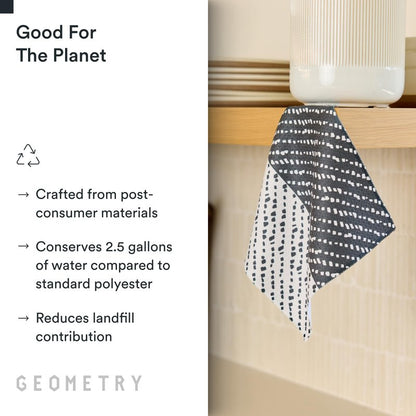 GEOMETRY Kitchen Dish Cloths - Quick Dry Dishcloths for Kitchen - Premium Dish Rags with Geoweave - 3-Pack Set This and That