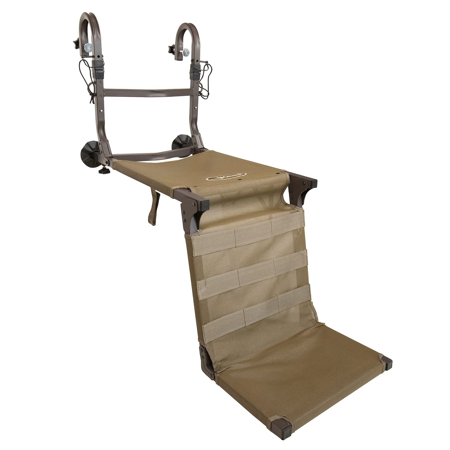 Momarsh Ramp Stand | Foldable Dog Ladder Platform for Waterfowl Hunting Training | Adjustable Pet Trainer Stand | Duck Retriever Instruction Blind | Portable Dura-Mesh Timber or Boat System