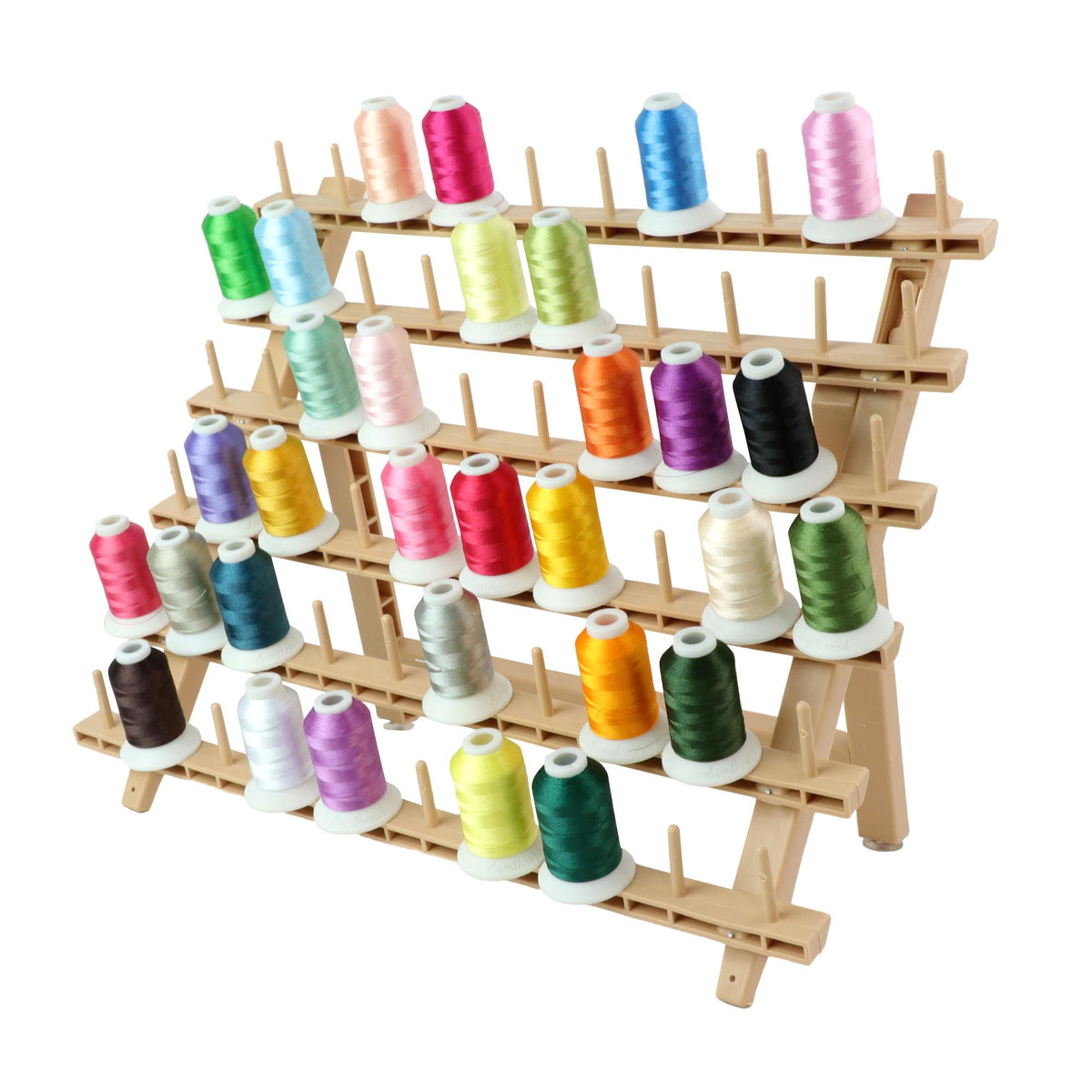 Laflare Braid Rack 60 Spools, PP Braiding Hair Stand, Thread Rack, Sewing Organizer, Quilting, Embroidery - Versatile Extension Holder