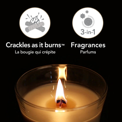 Woodwick Medium Hourglass Scented Trilogy Candle | Sun-Ripened Berries | with Crackling Wick | Up to 60 Hours Burn Time