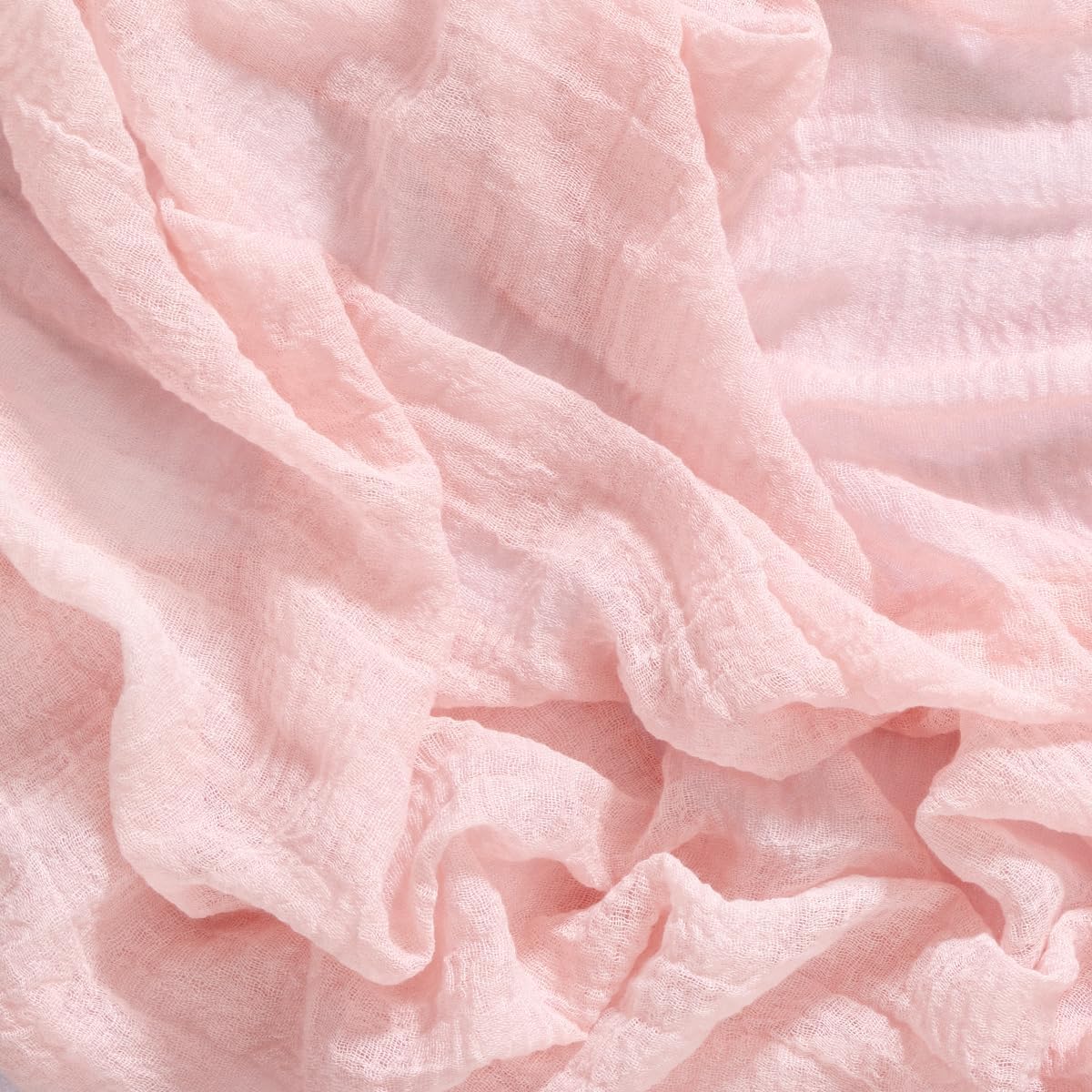 Socomi Pink Gauze Table Runner - 120 Inch Rustic Boho Cheesecloth for Weddings & Events