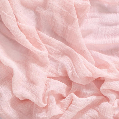 Socomi Pink Gauze Table Runner - 120 Inch Rustic Boho Cheesecloth for Weddings & Events