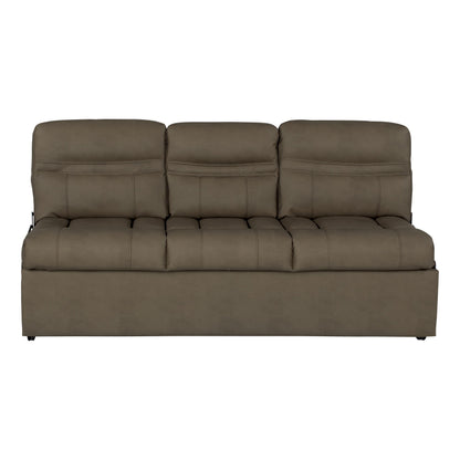 Thomas Payne RV Jackknife Sofa, 68", Transitions to Bed, Fold-Down Center, Cupholders, PolyHyde Fabric, High-Density Foam, Included Kickboard, Grummond - 2020129838