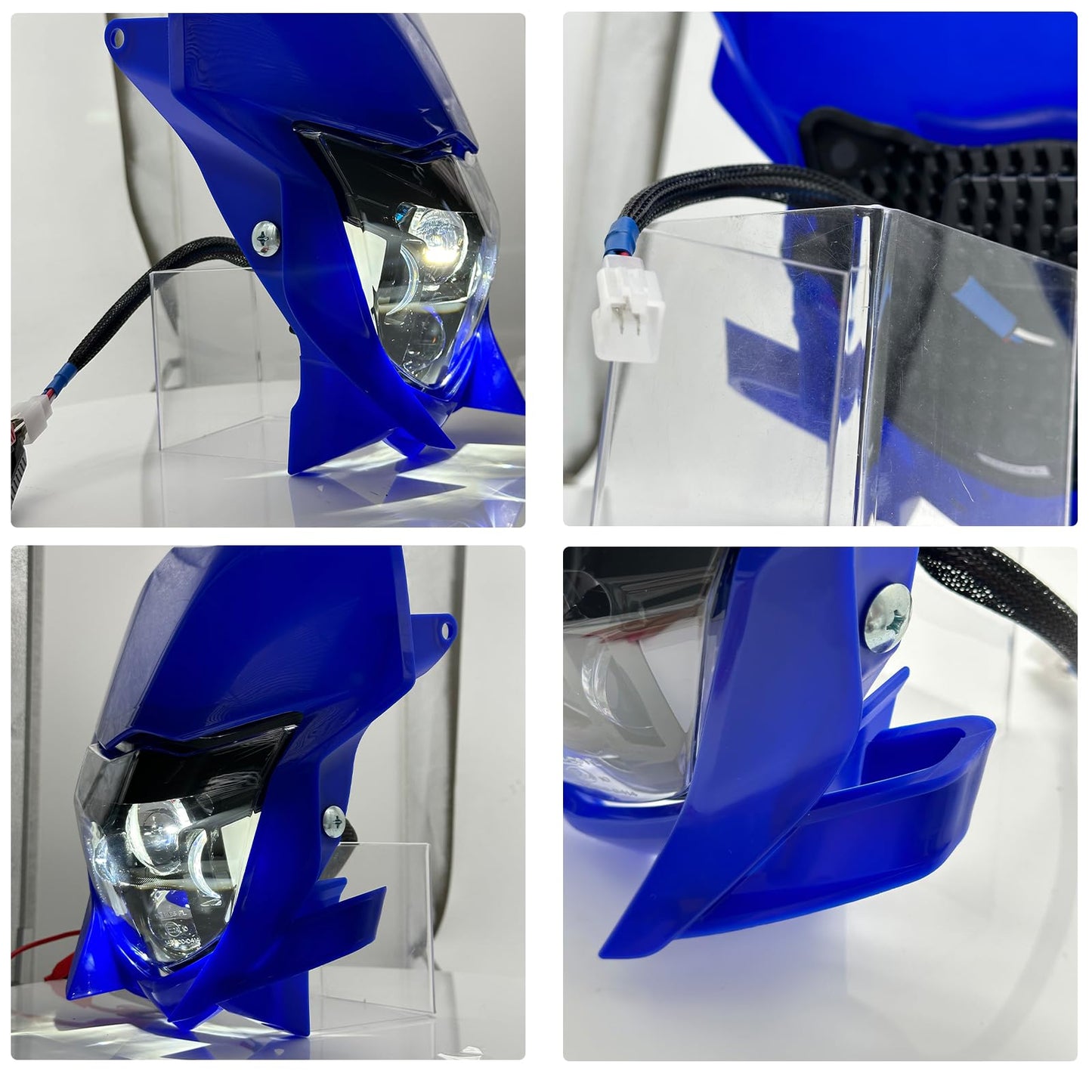 bamotoop Dirt Bike Headlight LED Motorcycle Headlamp Kit with High Beam Low Beam DRL for Yamaha WR250 250F WR450 450F 2002-2025