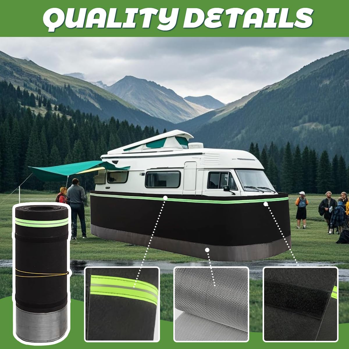 Esamploe Rv Skirting for Winter,Mobile Home Skirting with Bottom Iron Mesh,2.62 x 65.62 Ft Mobile Home Skirting Panels,Skirtings for Mobiles Home Exterior,Rv Skirtings for Outdoor Garden Yard
