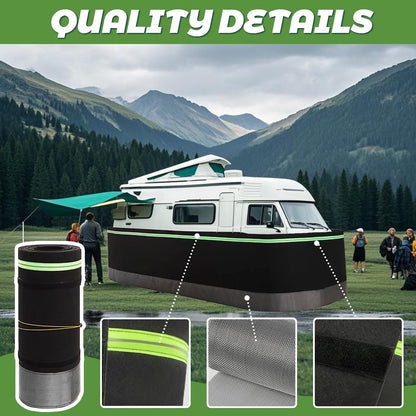 Esamploe Rv Skirting for Winter,Mobile Home Skirting with Bottom Iron Mesh,2.62 x 65.62 Ft Mobile Home Skirting Panels,Skirtings for Mobiles Home Exterior,Rv Skirtings for Outdoor Garden Yard