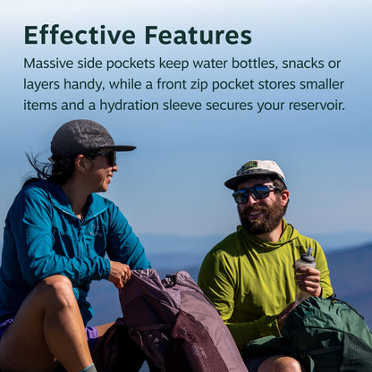 Osprey Hikelite LT 16L Hiking Backpack - Lightweight Travel Daypack with Rain Cover for Men and Women, Tundra Green