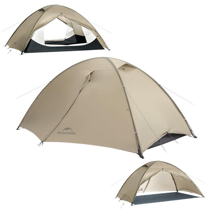 Naturehike Giling 1/2 Person Backpacking Tent 4 Season Lightweight Tent for Hiking & Bikepacking Easy Setup 3000mm Waterproof Ultralight CampingTents for Outdoor Cycling