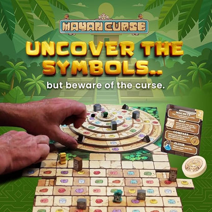 Mayan Curse – Thrilling Puzzly Board Games for Adults &amp Kids Strategic Family Games for Game Night Party Game with Fantasy Adventure &amp Suspense Ideal Gift for Boardgame Lovers