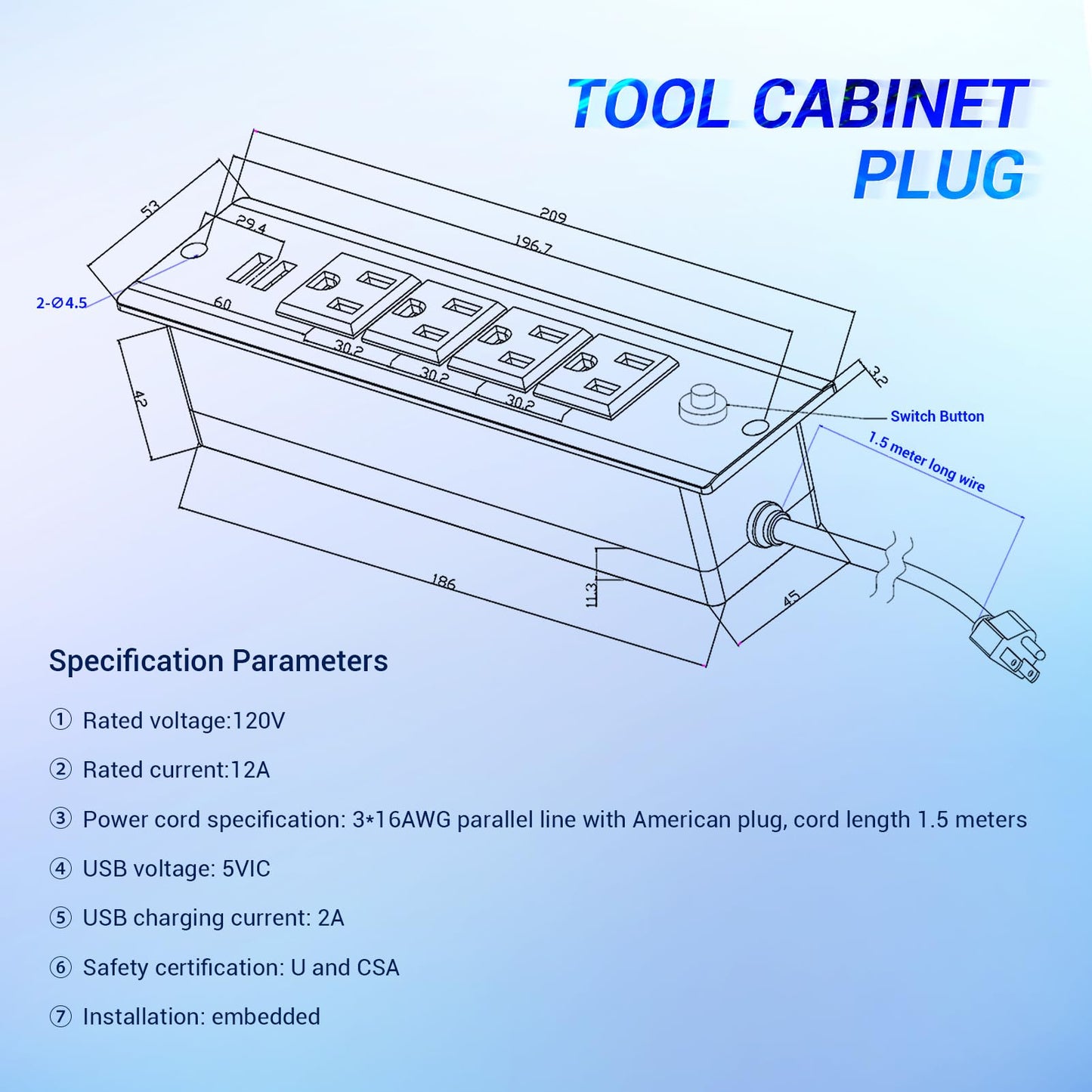 CHETTO C 72 inch Tool Chest Tool Box Mobile 15 Drawer Storage 3 Upper Cabinet Power Outlet SS-Pegboard with Wheels Lock Key Locking System Drawer Liners for Garage Warehouse Repair Shop