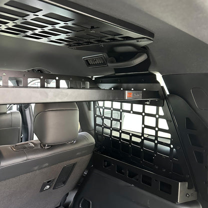 HIGH FLYING 2024 2025 2026 for Toyota Land Cruiser Prado LC250 Overhead Molle Roof Panels Shelf Storage Organizer Interior Rear Cargo Racks (Roof Shelf)