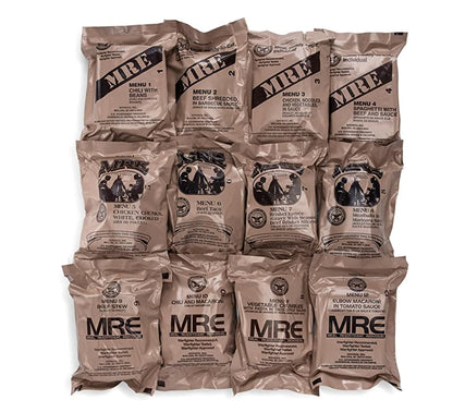 Wornick Sopacko, Ameriqual MRE Meals Ready to Eat Inspection 2024, 2025 or Better, Emergency Food Supply, Survival Camping Outdoor 12 Pack(A & B Case Bundle, 2, Count)