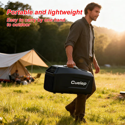 CUELEP Portable Air Conditioner,Fast Cooling Air Conditioners Dehumidifier, 5200BTUs AC 450W Power Consumption Portable Mini Air Conditioner for Camping Tent,RV,Car,Truck,Van and Fishing,Pet(AC ONLY)
