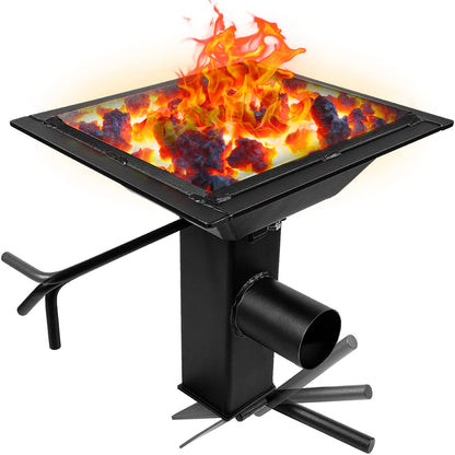 10x12 Inch Welded Blacksmith Firepot 2600F Rated Blacksmith's Welded Coal Forge for Forging Blacksmith Tools Knife Making Farrier Equipment