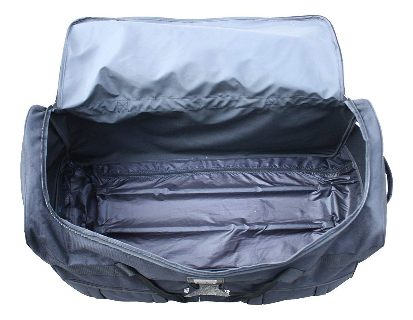 Gothamite 36-inch Rolling Duffle Bag with Wheels, Luggage Bag, Hockey Bag, XL Duffle Bag With Rollers, Heavy Duty Oversized Bag (Black)