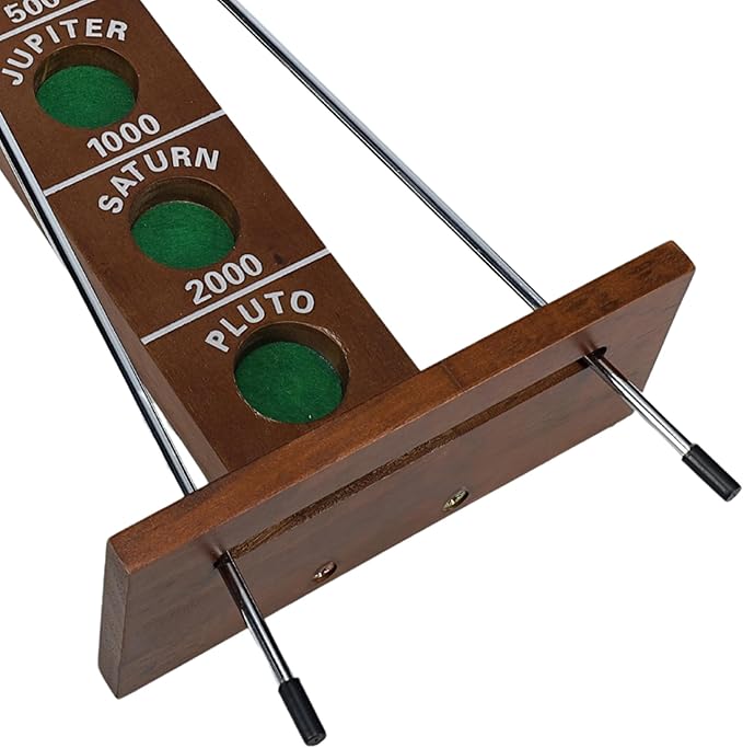 WE Games Shoot The Moon - a Classic 1940's Nostalgia Game - Solid Walnut Wood Stain - 18 inches
