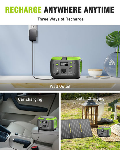 SinKeu 200W Portable Power Station, 42000mAh Solar Generator with 110V AC Outlet, DC, USB C, USB QC3.0, 155Wh Backup Battery Pack Power Supply for Camping Essential Road Trip Home Outdoor Emergency