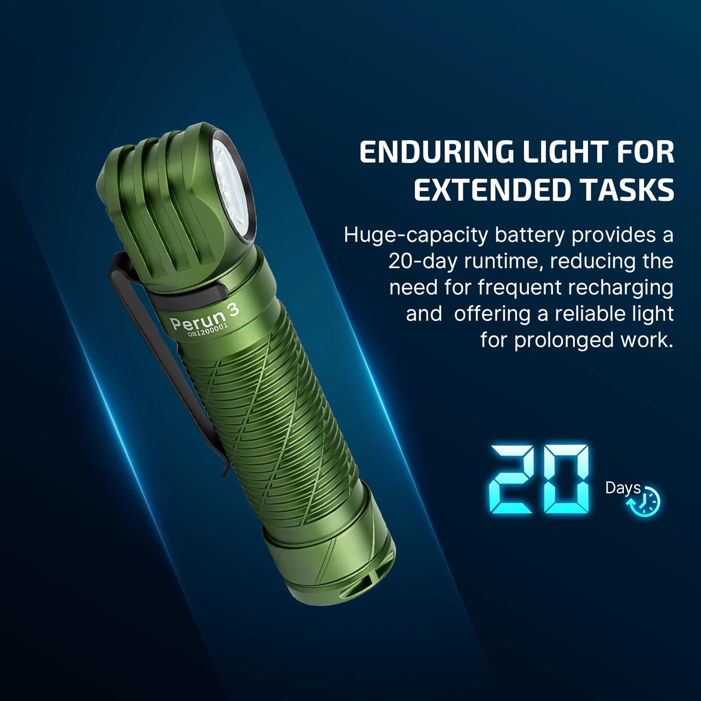 OLIGHT Perun 3 Rechargeable Headlamp Flashlight Bundle IMINI 2 EDC Rechargeable Keychain Flashlight