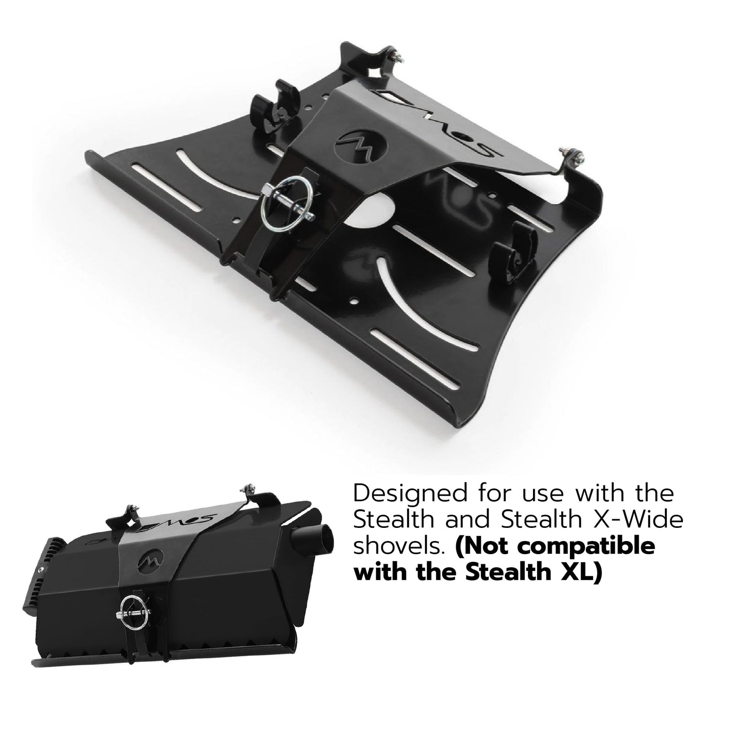 DMOS Shovel Mount - Aluminum Off-Road & Overlanding Tool Mount Clamp for Trucks, Cars, & ATVs - Stealth Shovel
