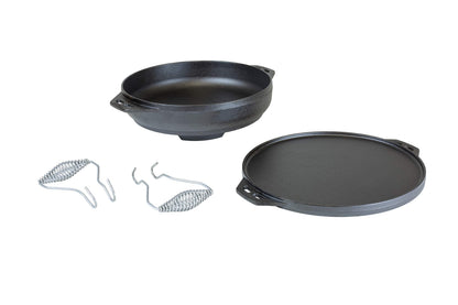 Lodge 14 Inch Cast Iron Cook-It-All, Black