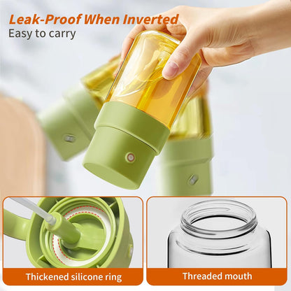 YARRAMATE Mini Oil Sprayer - 6.8 OZ Food-Grade Olive Oil Spray Bottle for Cooking & BBQ (Green)