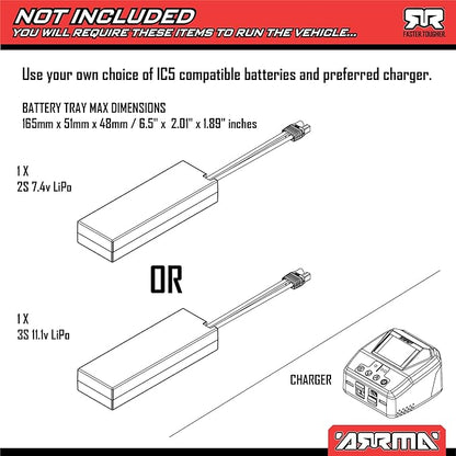 ARRMARC Truck 1/10 Big Rock 4X4 223S BLX BRUSHLESS Street Truck RTR (Batteries and Charger Not Included) with DSC (Green) ARA4312V4T2