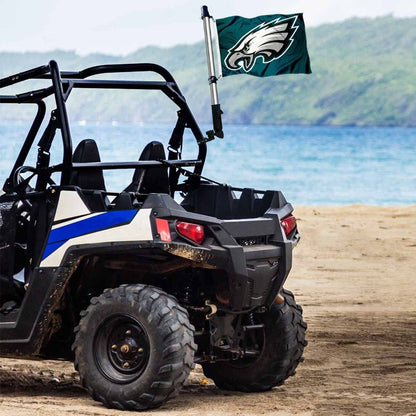 Philadelphia Eagles Golf Cart Flag Pole and Holder Mounting Bracket