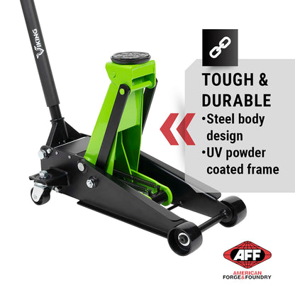 AFF Viking 3.5 Ton Floor Jack - Lightning Lift Hydraulic Car Jack - Heavy Duty