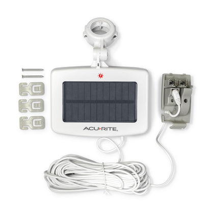 AcuRite Iris® Weather Station with Solar Power Pack, Barometer, Mini Wireless Display for Temperature, Humidity, Wind Speed, Wind Direction, Historic Rainfall Totals, and Hyperlocal Forecast (01122M)