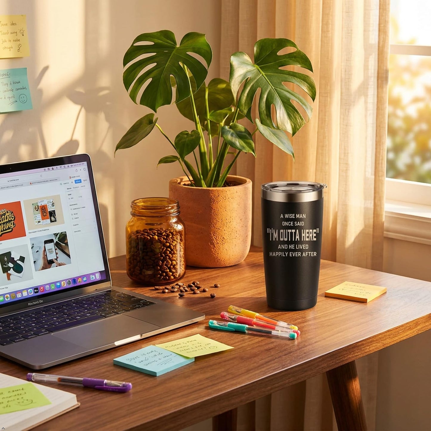 ARIABLE Retirement, Coworker Leaving Gifts for Men - Farewell, Goodbye Gift for Coworkers - Going Away Present - New Job Promotion, 20 Ounce Engraved Tumbler, Black