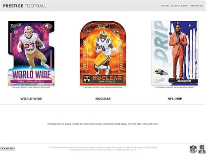 2024 Panini Prestige Football 24-Pack Trading Card Retail Box (24 Packs Per Box 10 Cards Per Pack)