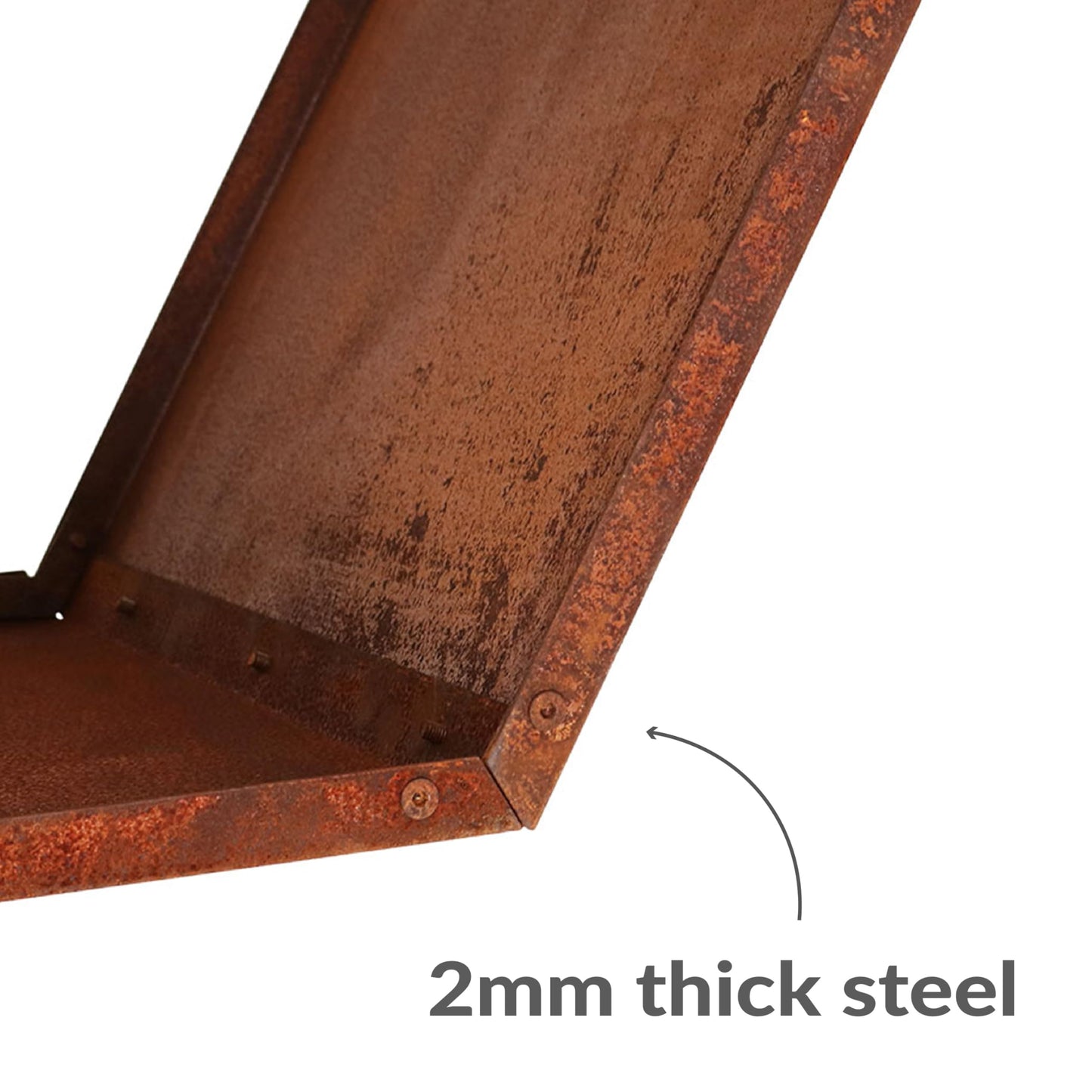 Sunnydaze Outdoor Firewood Rack - Rustic Fire Wood Holder - Sturdy Hexagon Log Holder - Steel Log Rack for Outdoor Firewood Storage