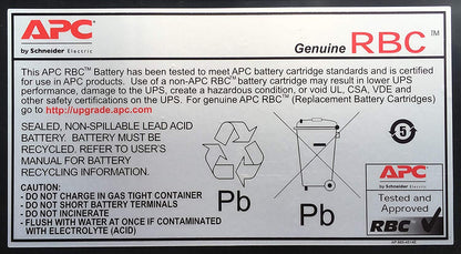 APC UPS Battery Replacement, APCRBC115, for APC Smart-UPS Models SMX1500RM2U, SMX1500RM2UNC, SMX1500RMNCUS, SMX1500RMUS