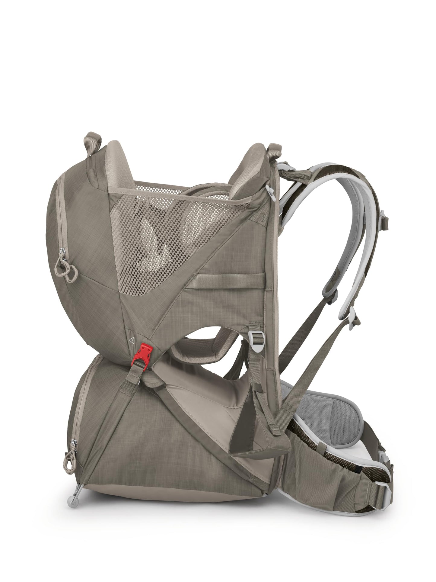 Osprey Poco LT Lightweight Child Carrier Backpack - Compact, Travel-Ready with Sunshade and Adjustable Fit - Lightweight, Comfortable Hiking for Toddlers, Tan Concrete