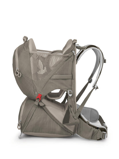 Osprey Poco LT Lightweight Child Carrier Backpack - Compact, Travel-Ready with Sunshade and Adjustable Fit - Lightweight, Comfortable Hiking for Toddlers, Tan Concrete
