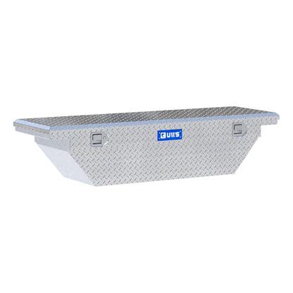 UWS EC10291 63-Inch Heavy-Wall Aluminum Angled Truck Tool Box with Low Profile, RigidCore Lid