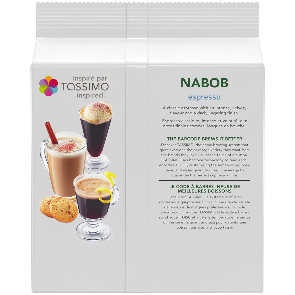 Tassimo Nabob Espresso Coffee - 14 T-discs for Tassimo Coffeemakers - Made in Canada