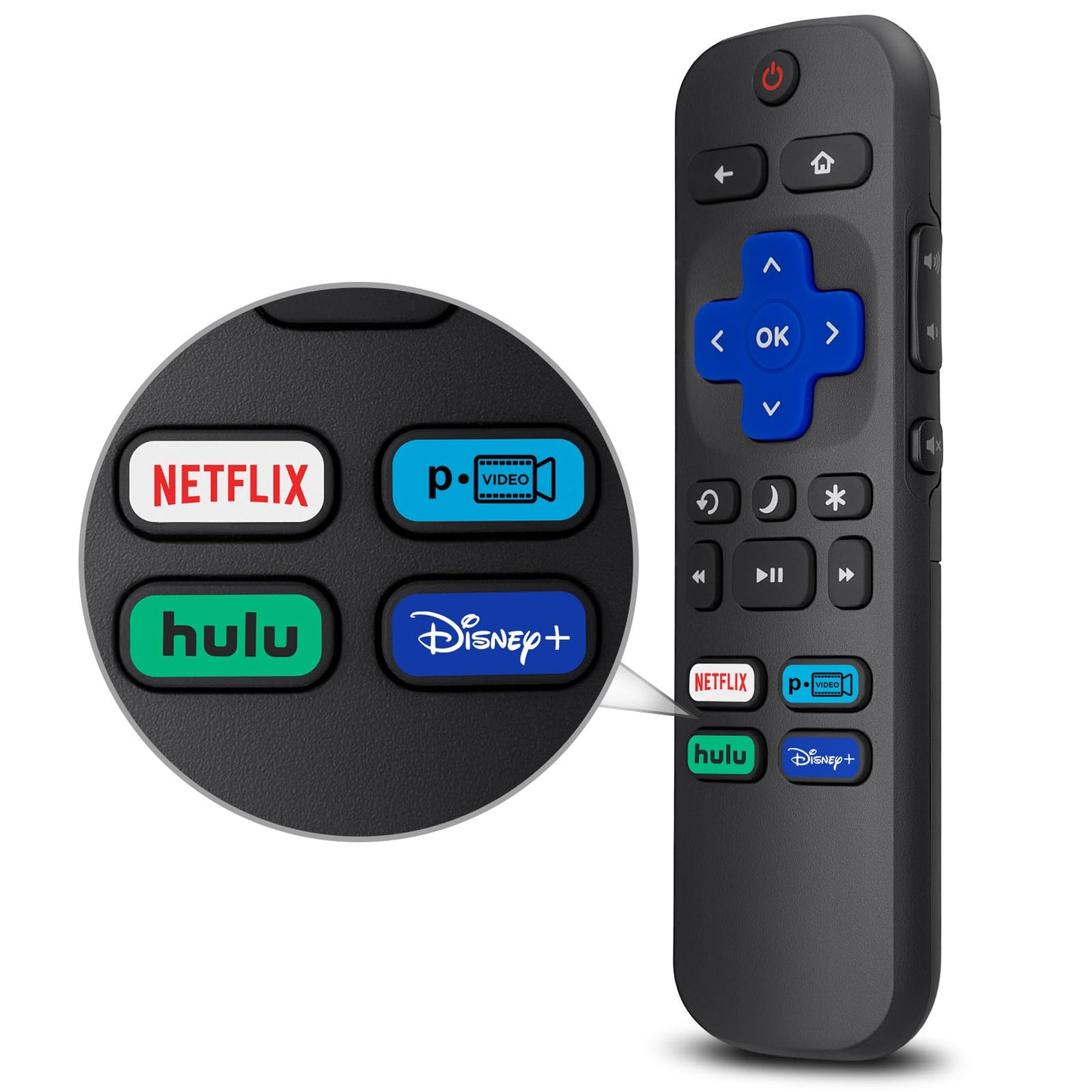 Voice Remote Replacement for TCL Android Smart TVs,RC813 with Google Voice Function