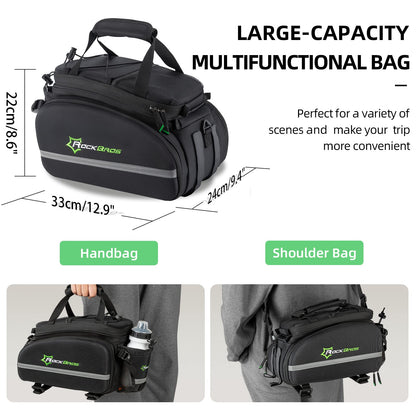 ROCKBROS Bike Cargo Rack with Trunk Bag