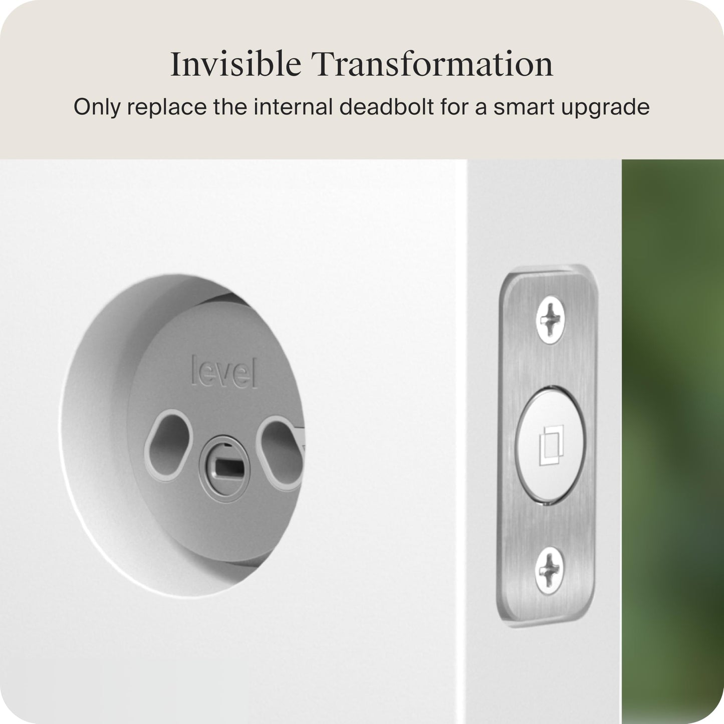 Level Bolt Smart Deadbolt - Make Your Lock Smart Without Changing Keys or Hardware - Matter-Over-Thread - Keyless & Remote Access via Apple, Alexa, Google Home, SmartThings
