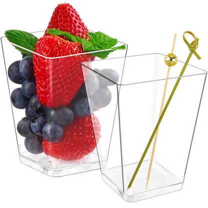 Kucoele 5oz Plastic Charcuterie Cups, 50 Sets