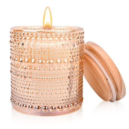 Jasmine Candle, Candles for Home Scented, Luxury Jar Candles for Women, Natural Soy Wax Candle, 6 oz 40 Hours