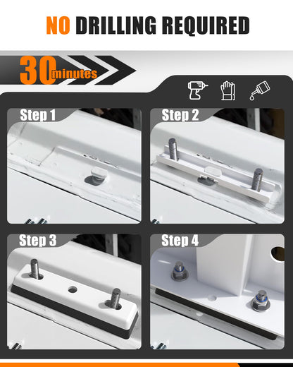 MELIPRON Van Roof Ladder Rack with Rear Roller Fits for 2013-2026 RAM ProMaster, Steel Cargo Van Rack with Anti-Rust Coating, Ideal for Transporting Ladders, Pipes